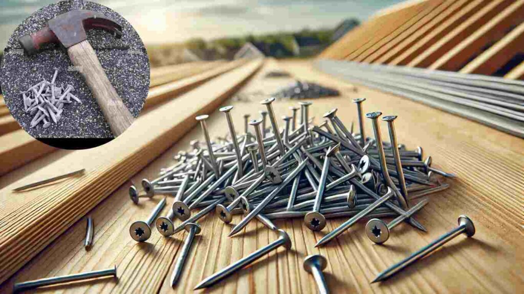 can you use roofing nails for siding