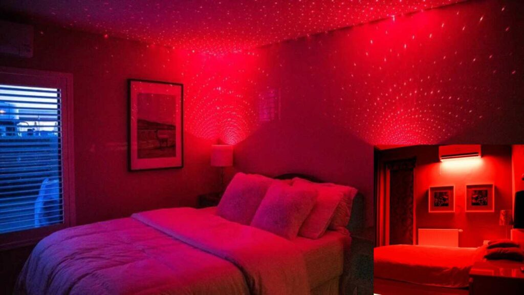 what does a red light in a bedroom mean