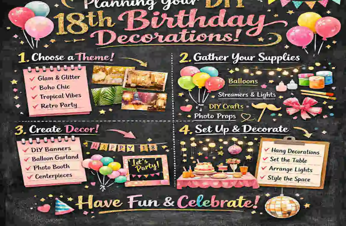 DIY 18th Birthday Decorations at Home