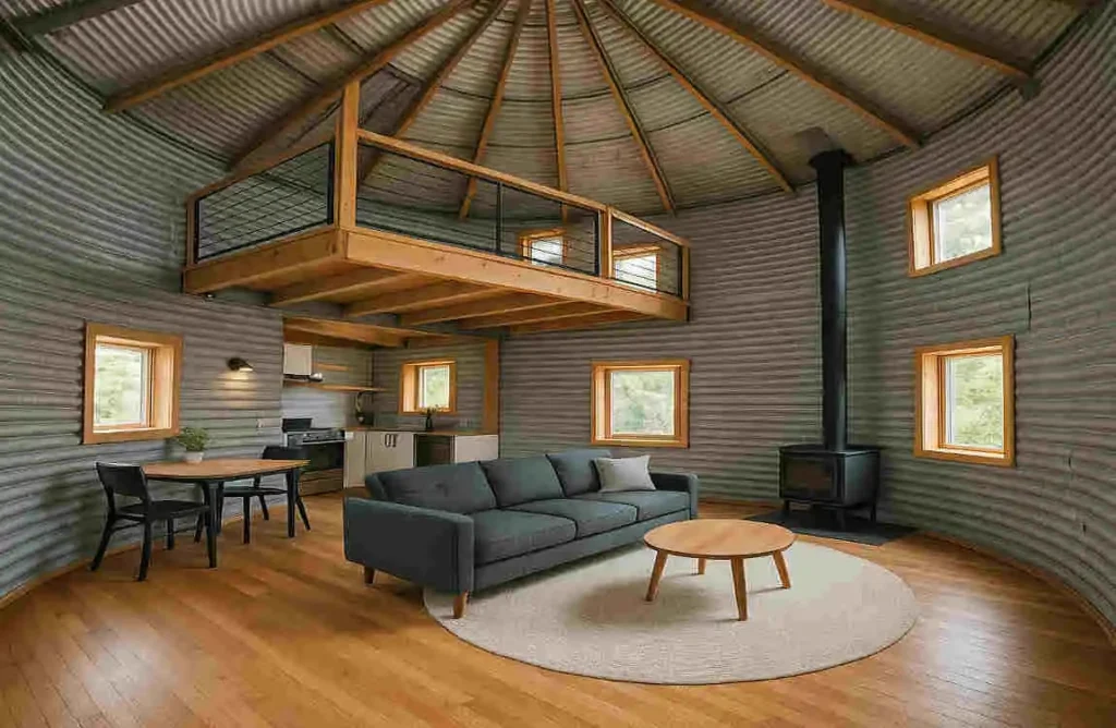 grain bin house interior