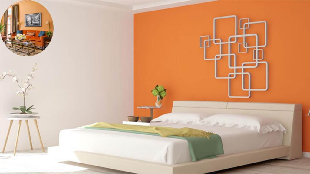 what color goes with orange walls