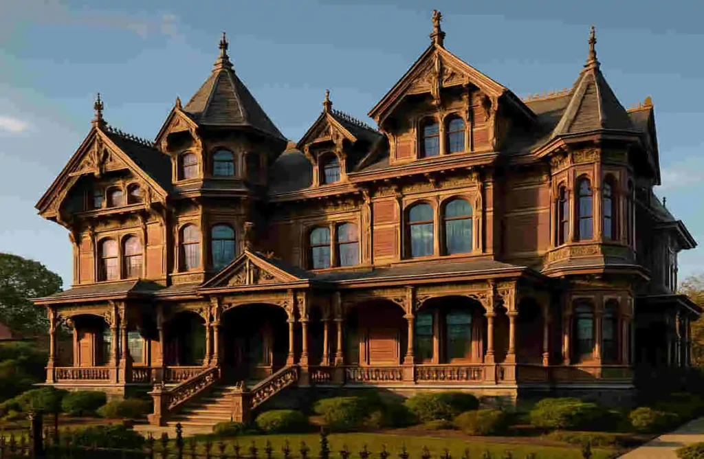 sage green victorian house