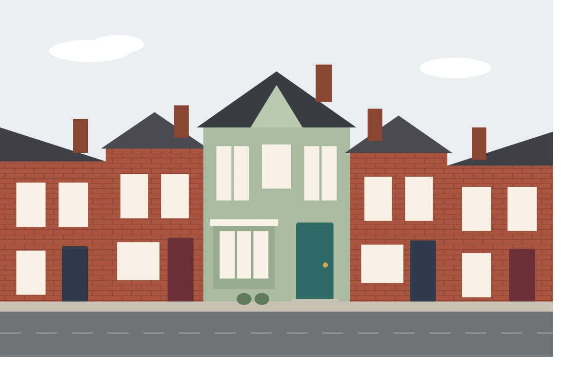 sage green victorian house