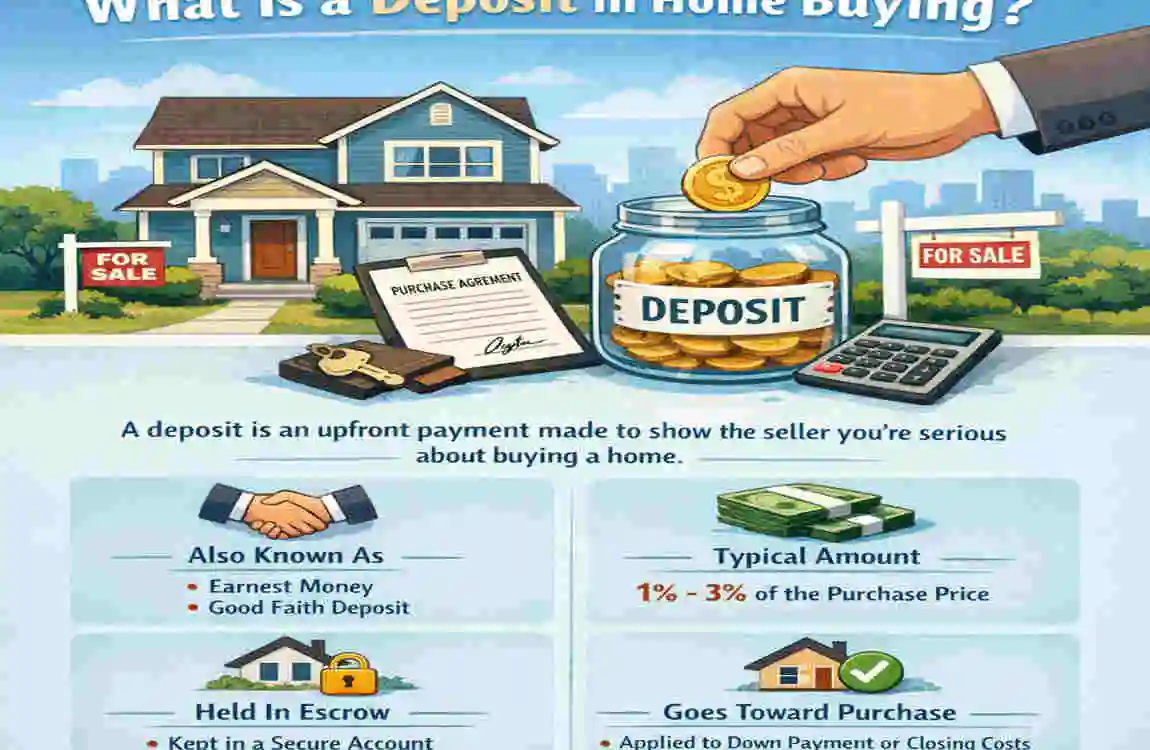 when is deposit paid on house purchase