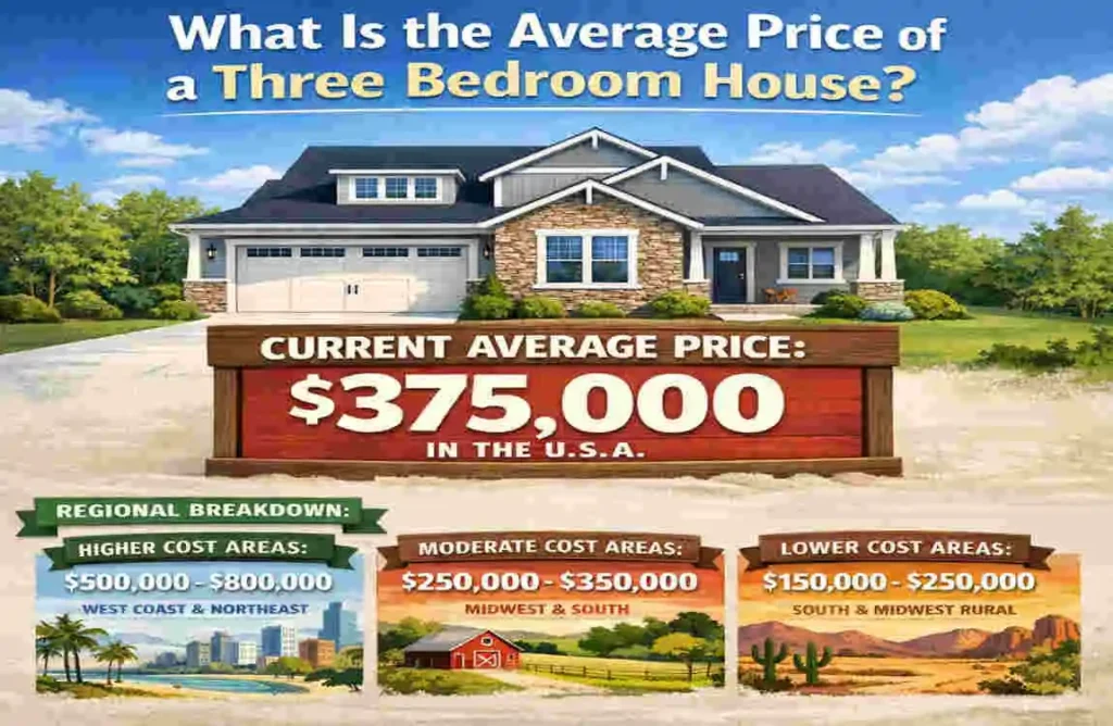 What Is the Average Price of a Three Bedroom House? how much is a three bedroom house