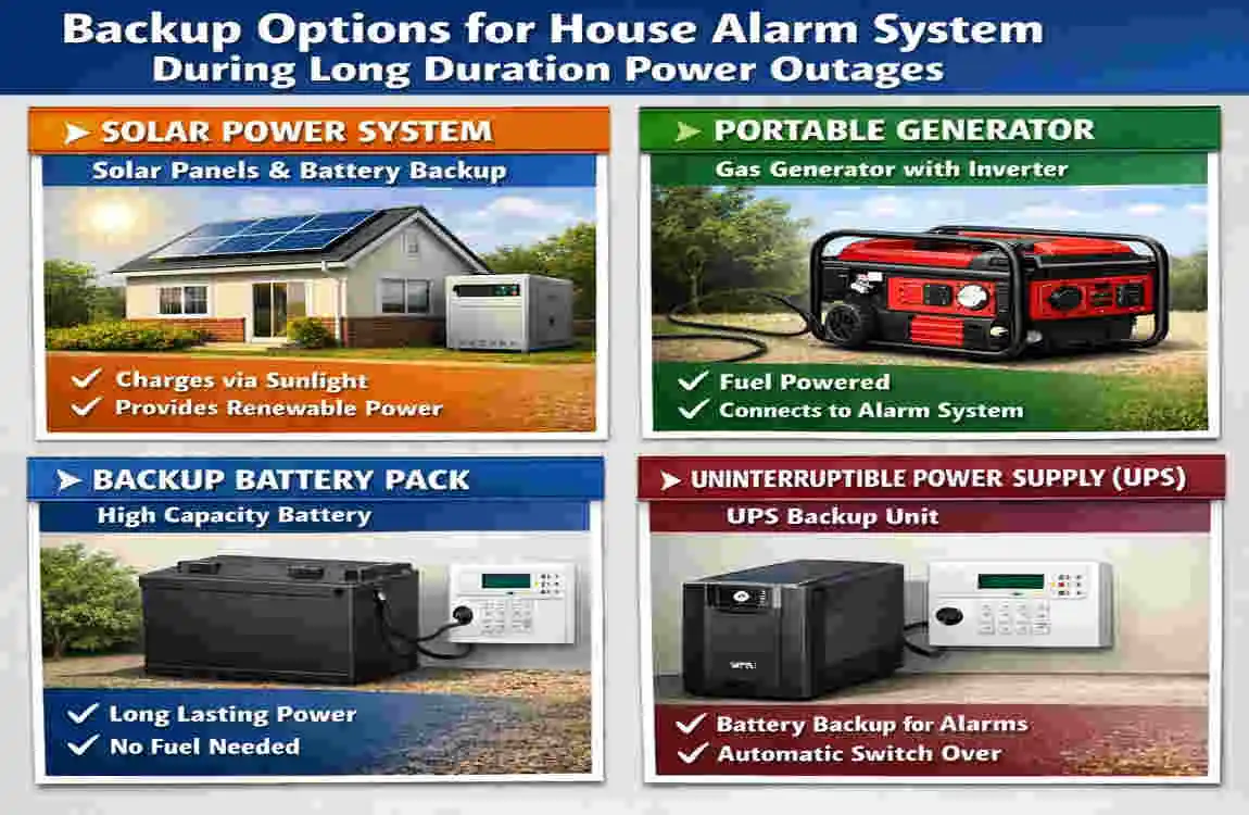 If my house alarm battery dies, will it still work?