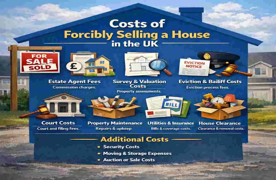 how much does it cost to force the sale of a house uk short