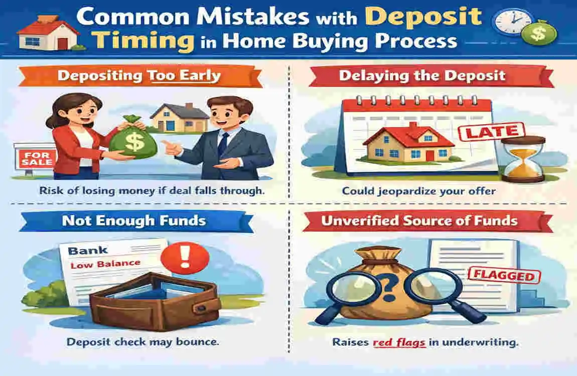 when is deposit paid on house purchase