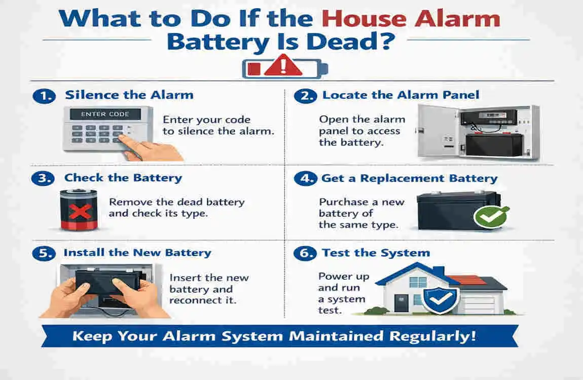 If my house alarm battery dies, will it still work?