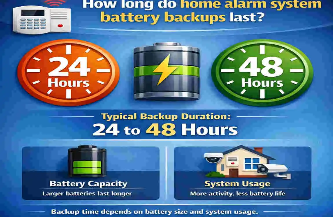 If my house alarm battery dies, will it still work?