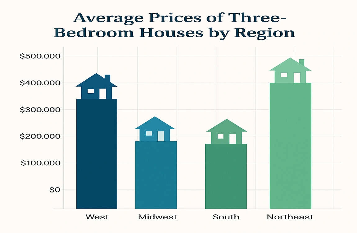 how much is a three bedroom house