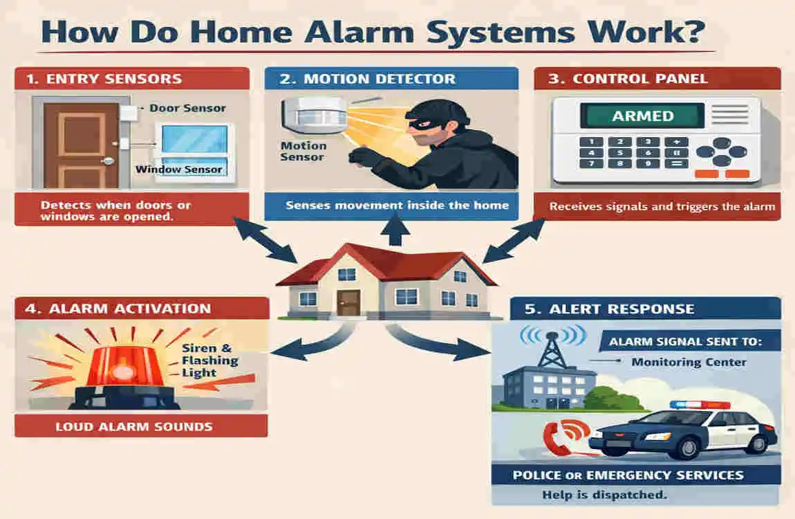 If my house alarm battery dies, will it still work?