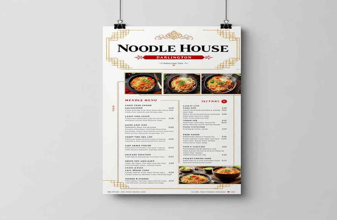 noodle house darlington menu