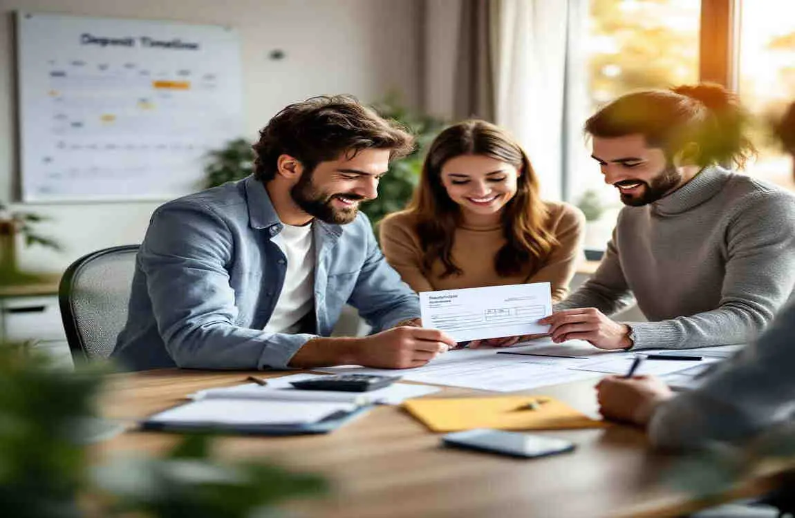 when is deposit paid on house purchase