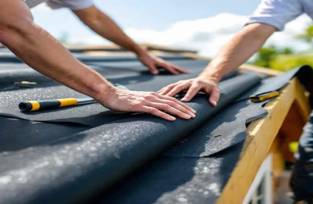 how to felt a summer house roof