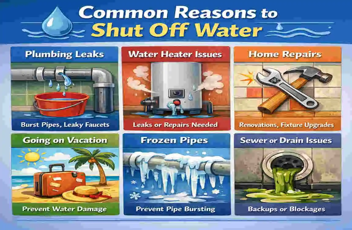 how to turn off bathroom water supply