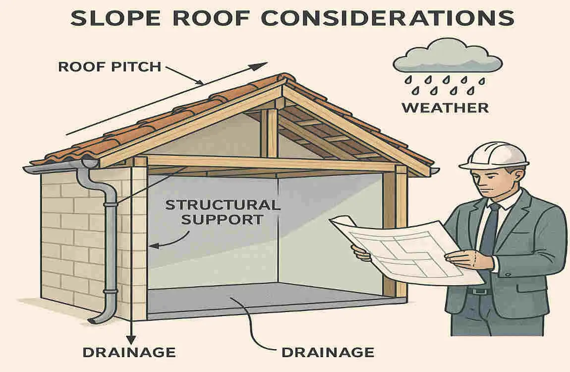 how to make a flat roof slope