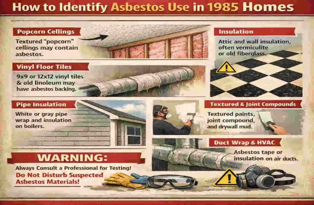 Was asbestos used in 1985?