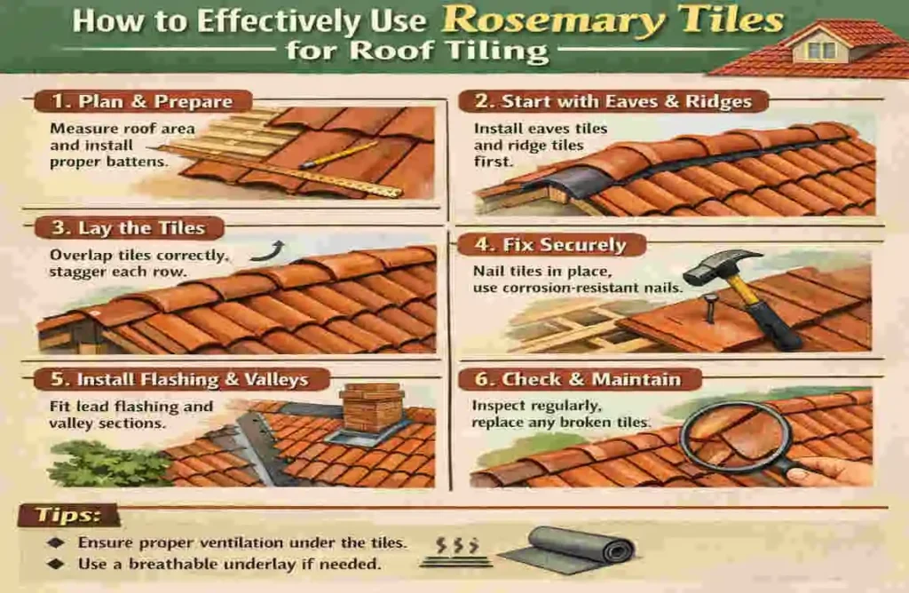 How to Effectively Use Rosemary Tiles for Roof Tiling