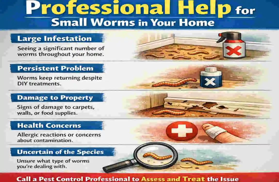 what are small worms in my house