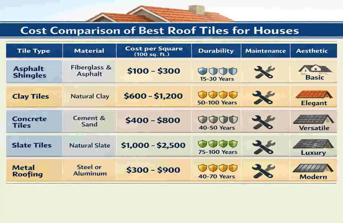 Top Roof Tiles for Houses: Best Choices