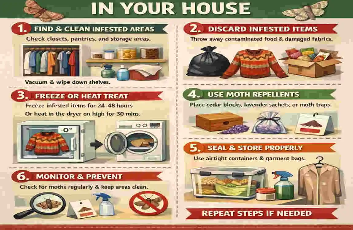 moths in my house where are they coming from and cleaning