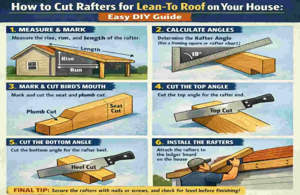 How to Cut Rafters for Lean-To Roof on Your House: Easy DIY Guide How to Cut Rafters for Lean-To Roof on Your House: Easy DIY Guide