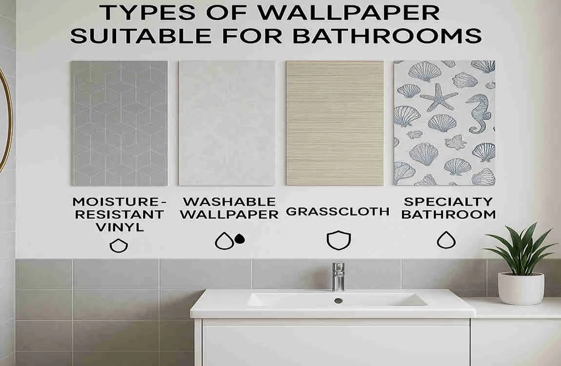 can i wallpaper a home bathroom