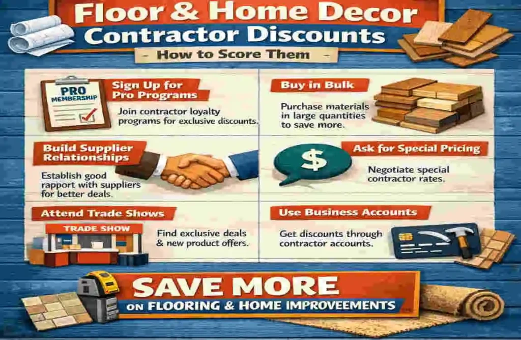 Floor & Home Decor Contractor Discounts: How to Score Them