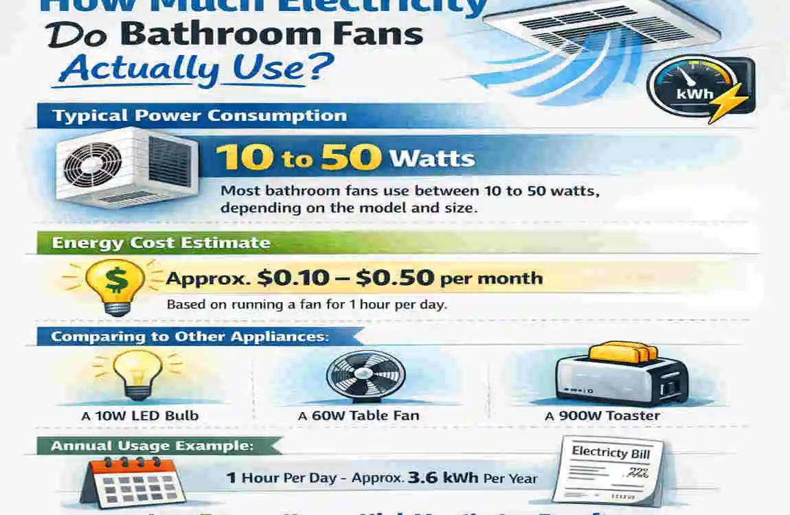 Do Bathroom Fans Use a Lot of Electricity? Home Energy Facts