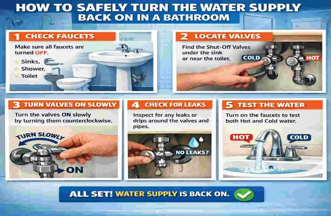how to turn off bathroom water supply