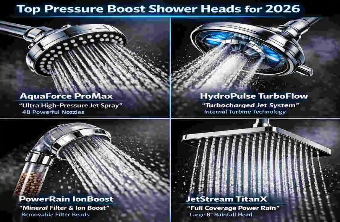 pressure boost shower head