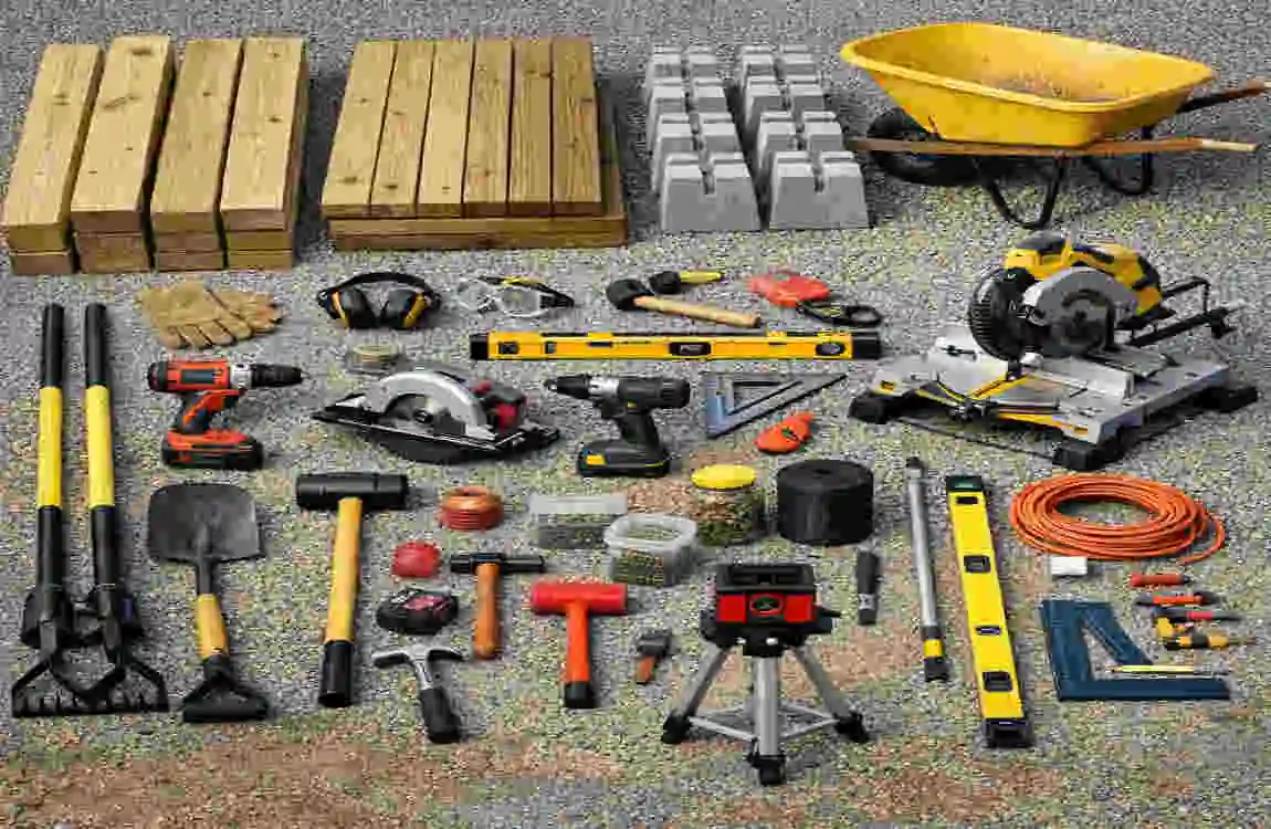 how to build a deck not attached to house