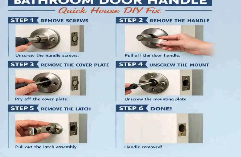 How to Remove Bathroom Door Handle: Quick House DIY Fix