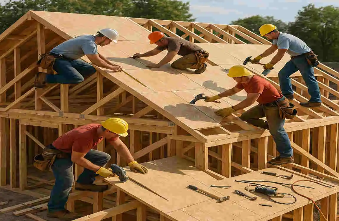 how to build a pallet bar with roof