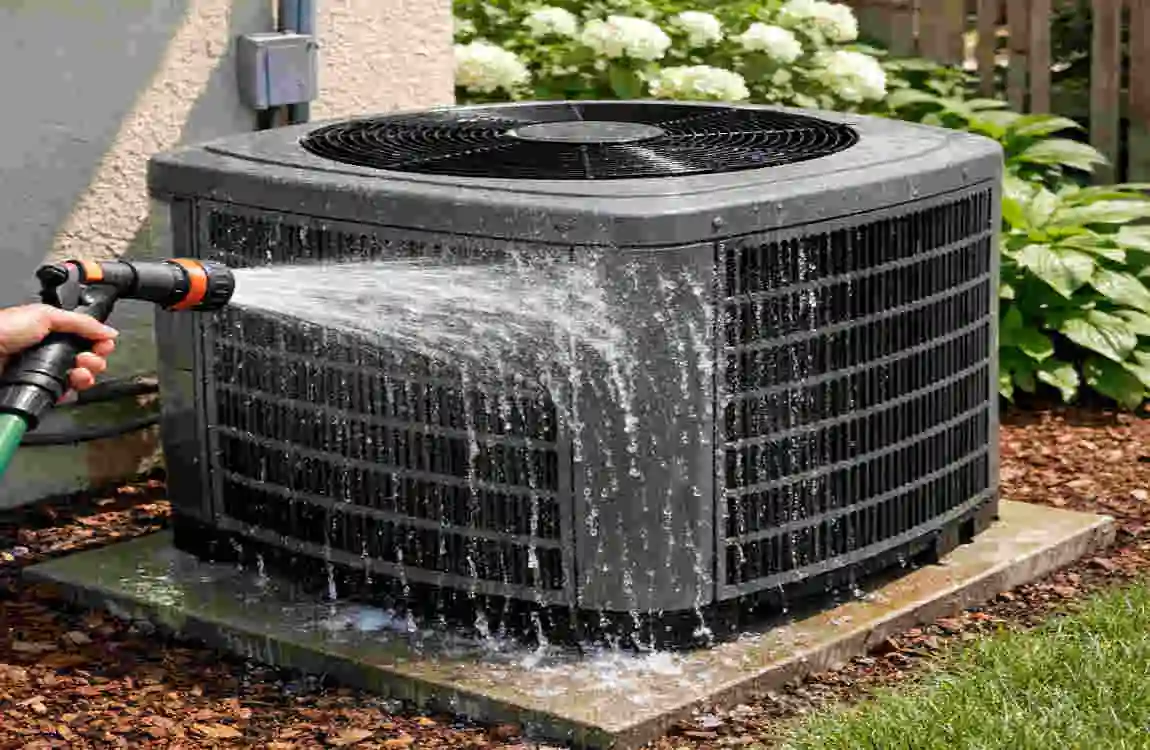 Does Spraying AC Condenser with Water Help Cool Your House?