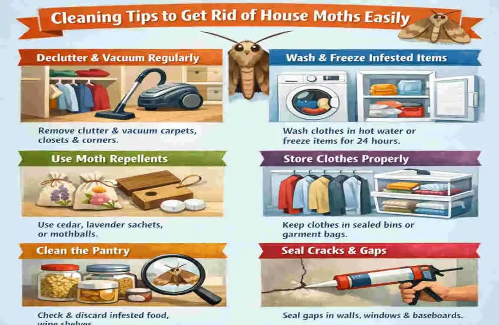 moths in my house where are they coming from and cleaning