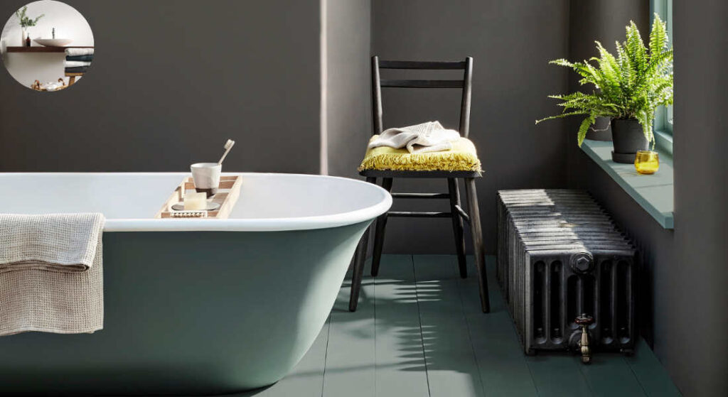 what color towels for gray house bathroom