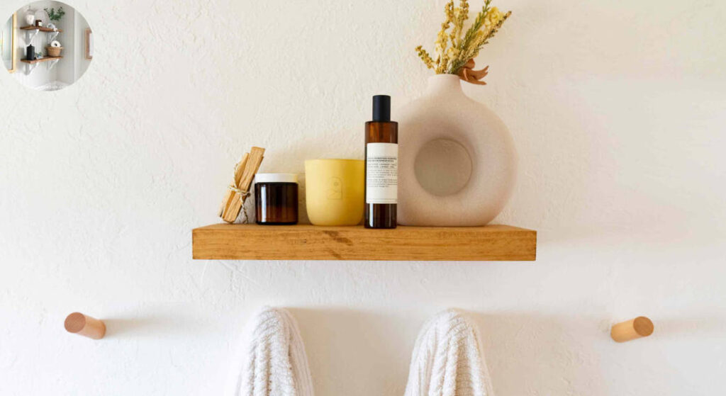 what to put on a bathroom shelf