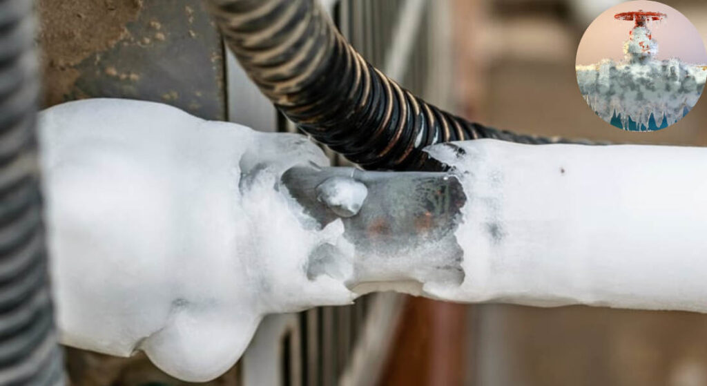 can gas lines freeze in a house