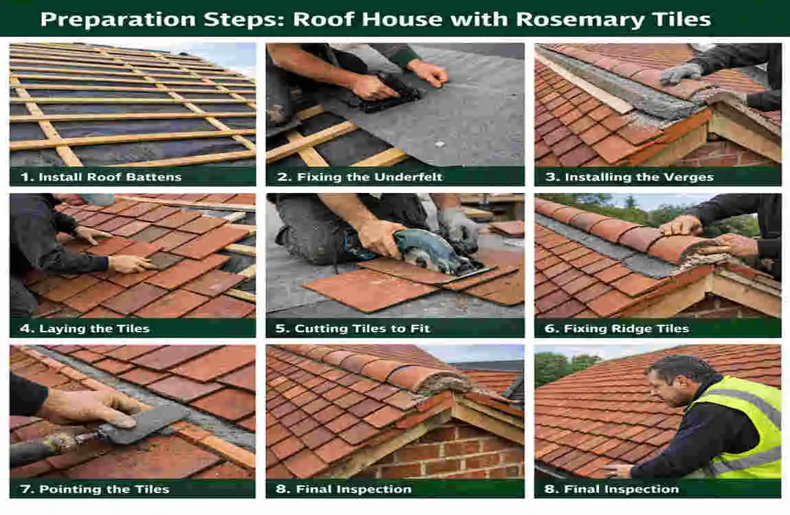 how to tile a roof with rosemary tiles