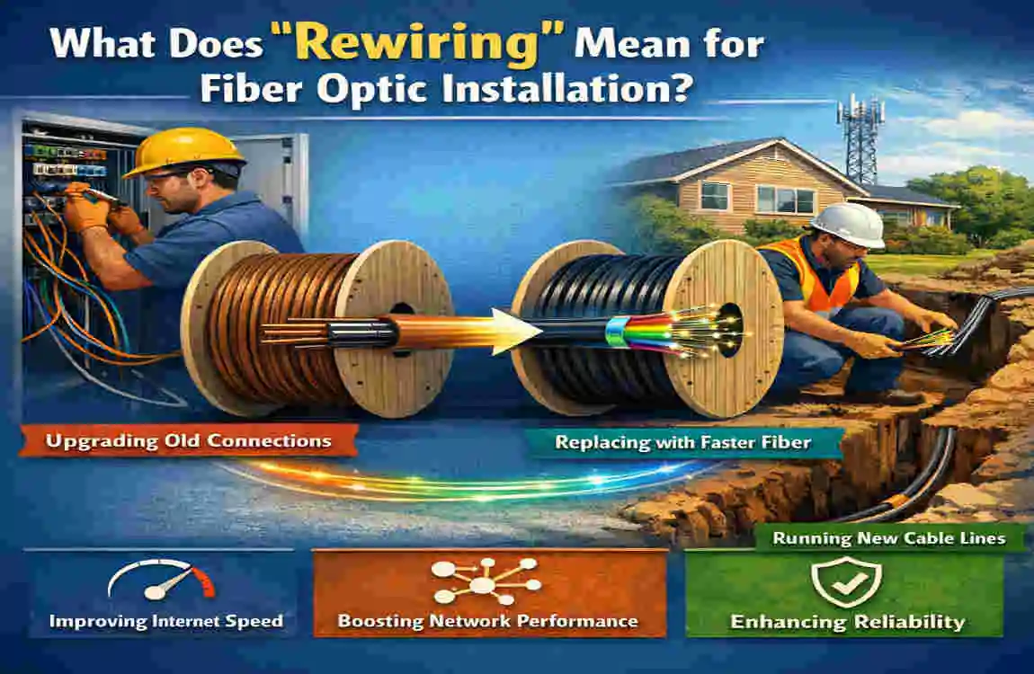 do i need to rewire my house for fiber optic?