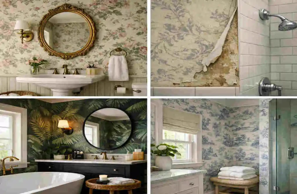 can i wallpaper a home bathroom