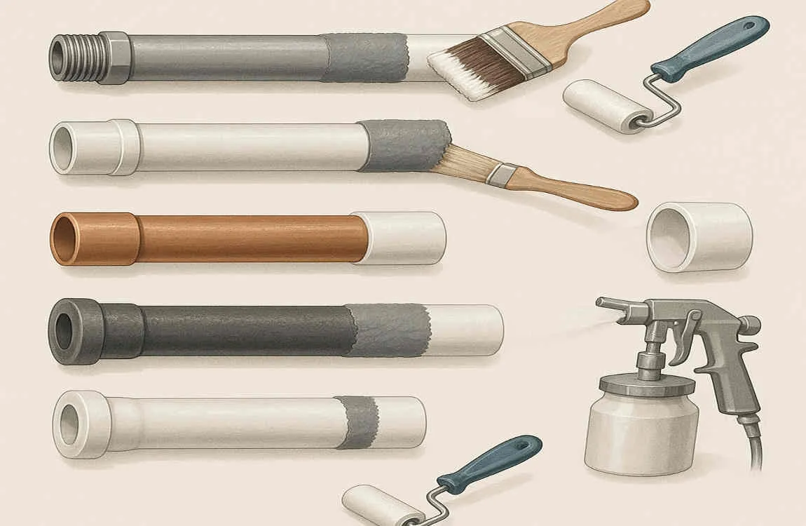 can you paint house plumbing pipes