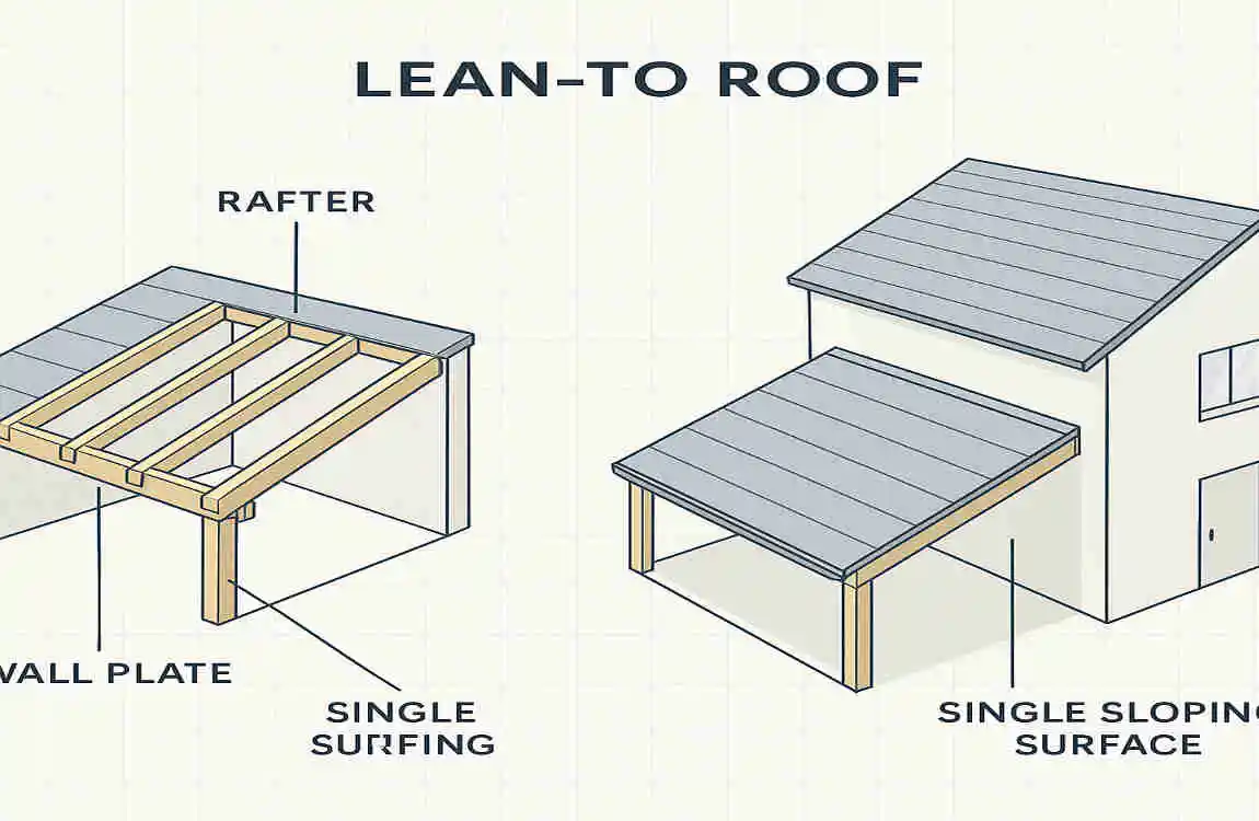 how to cut rafters for a lean to roof