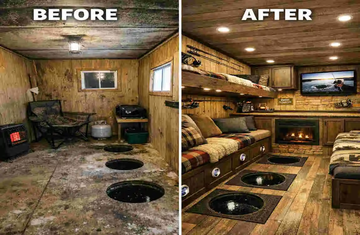 Cozy Ice Fish House Interior Ideas to Transform Your Frozen Fishing Retreat