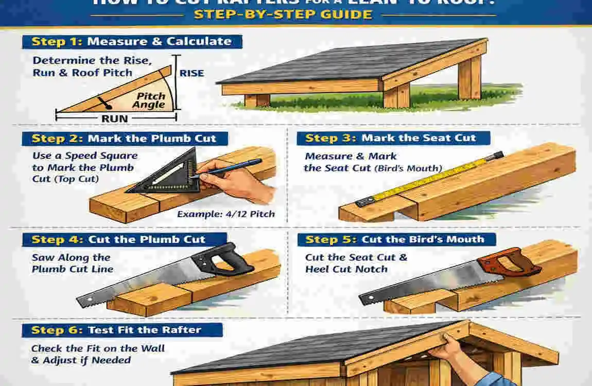 How to Cut Rafters for Lean-To Roof on Your House: Easy DIY Guide