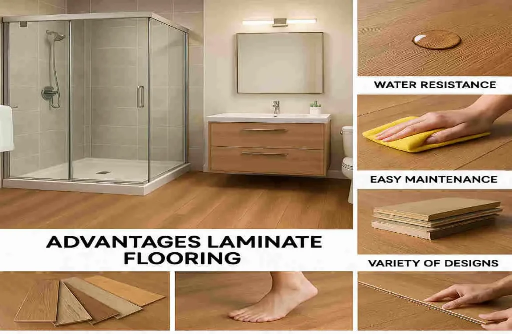 can you put laminate in home bathroom