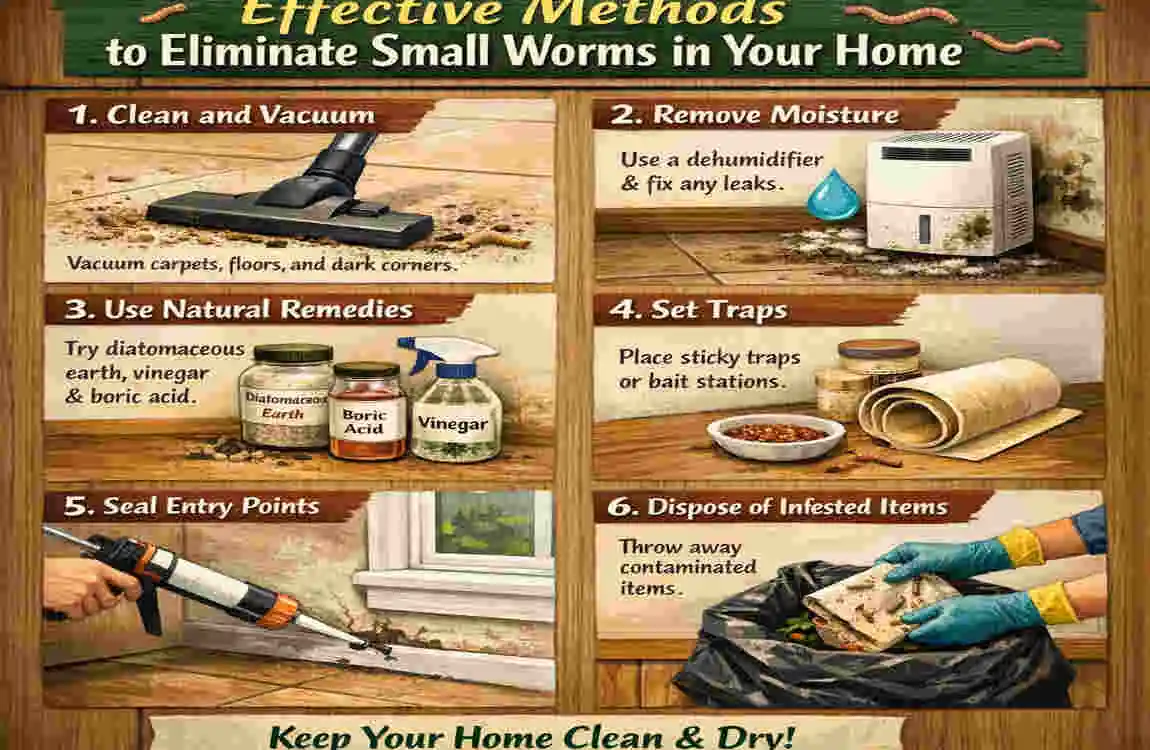 what are small worms in my house