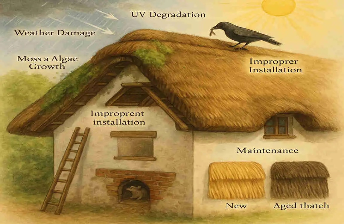 how long does a thatched house roof last uk